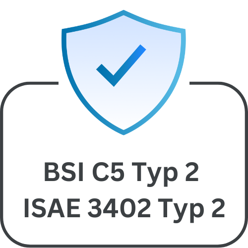 Icon BSI C5 und ISAE 3402 testiert
