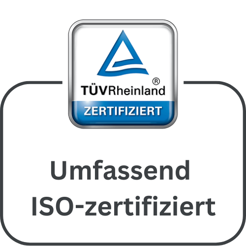 Icon Umfassend ISO-zertifiziert